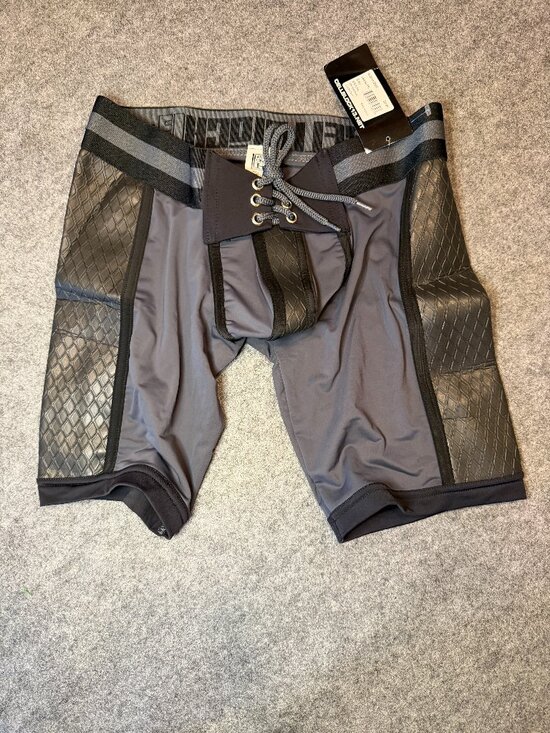 Cellblock13 Other - CellBlock 13 Gridiron Neoprene Panel Shorts Gray Size Small NWT Fetish Athletic